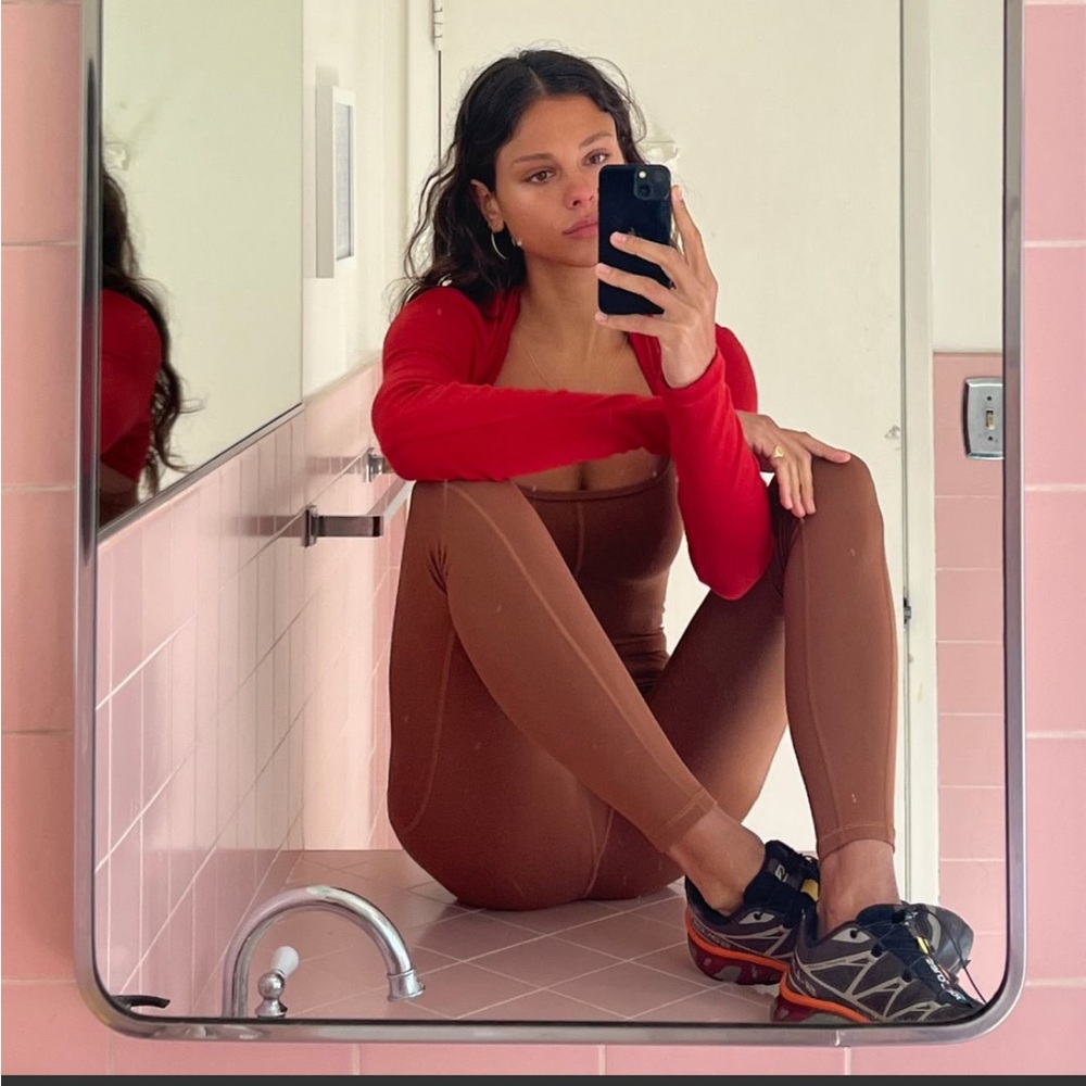 ARITZIA Wilfred Free Divinity Jumpsuit | Cognac | 2XS